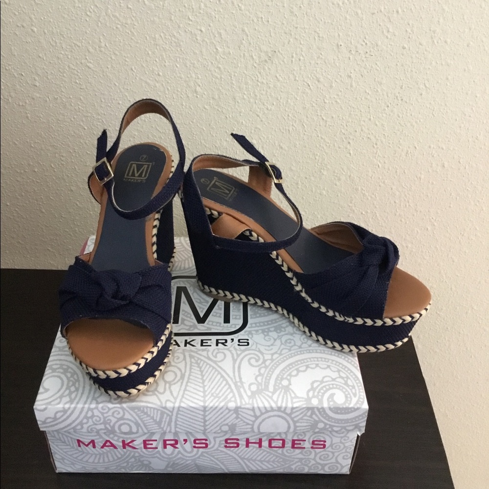 Blue sandals